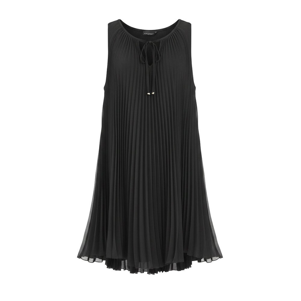Atos Lombardini Women's Black Sleeveless Elegant Sheath Dress Size 44 NWT